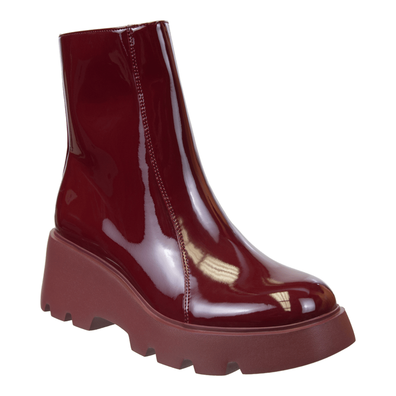 Shop Naked Feet Xenus Platform Ankle Boots In Red