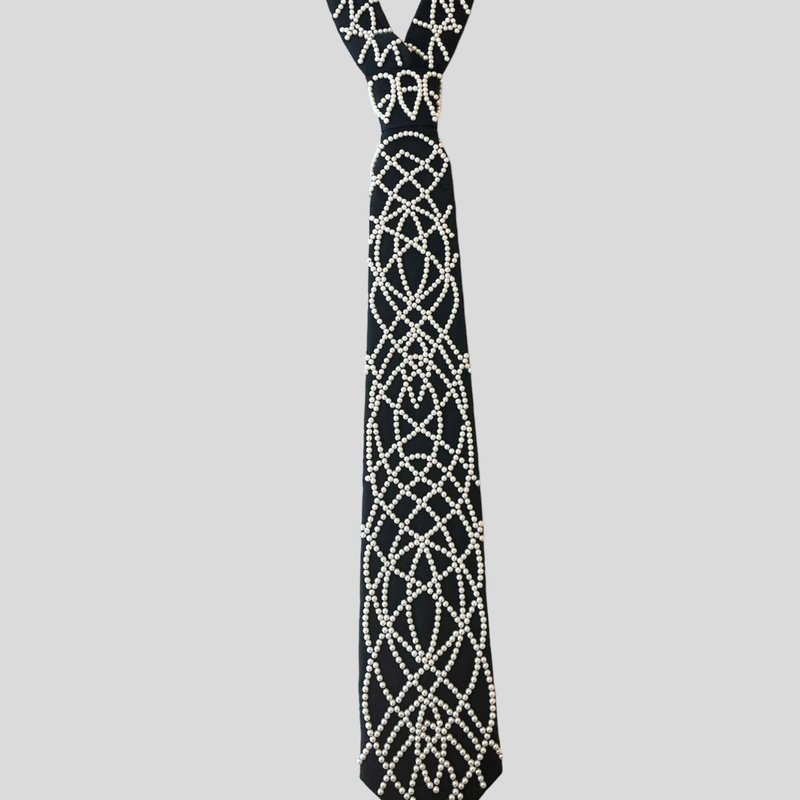 Shop Nandanie Black Pearl Classic Necktie