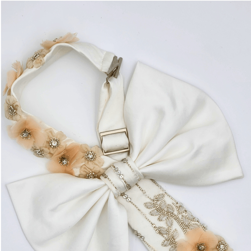 Shop Nandanie Blossoming Jenny Bow Tie In White
