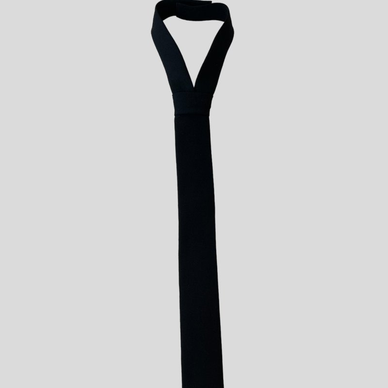Nandanie Skinny Black Necktie