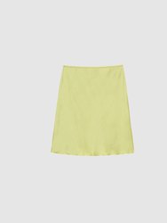 Gem Satin Mini Skirt 