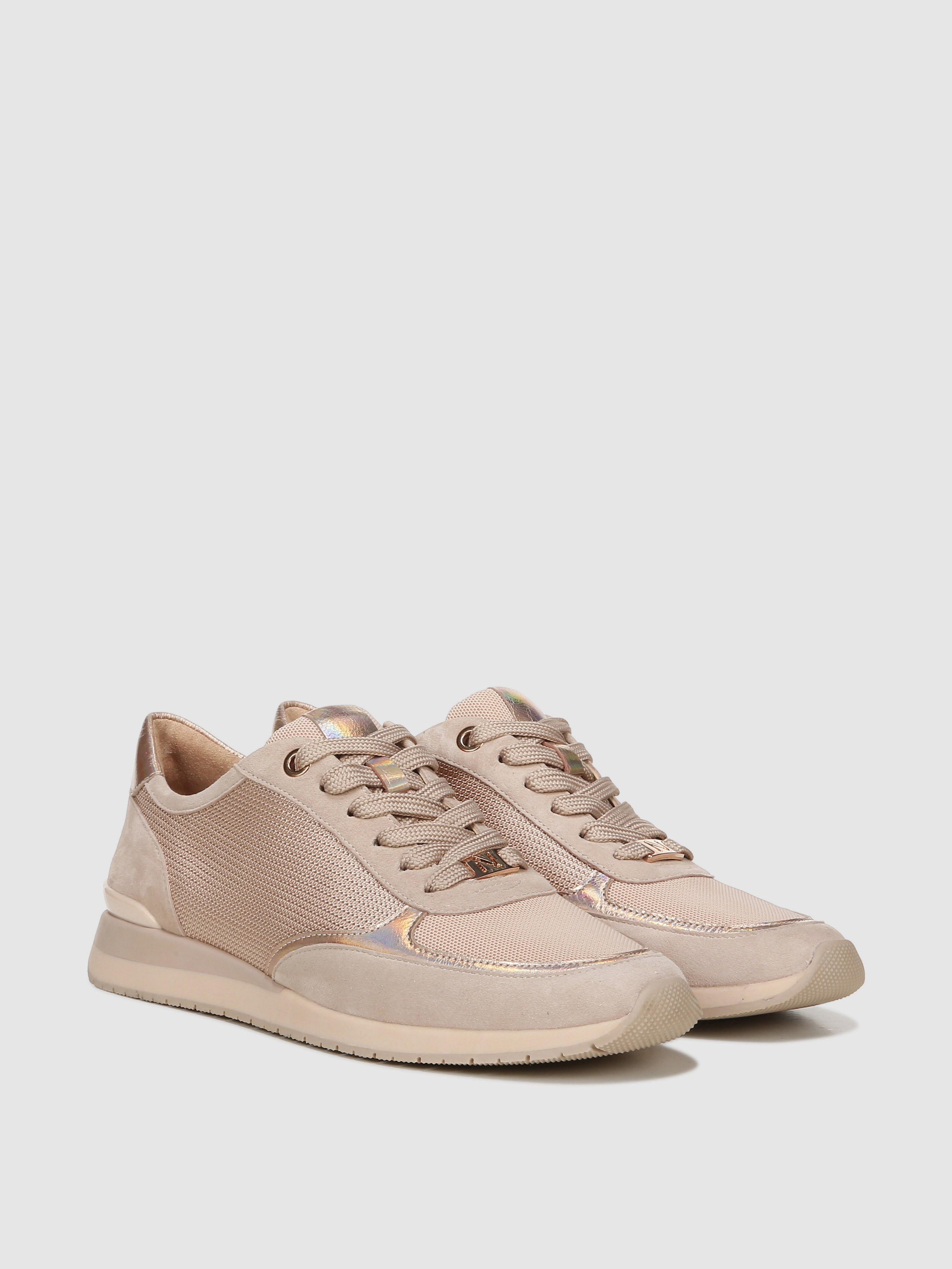 Naturalizer Lotus Lace Up Sport Sneaker In Almond