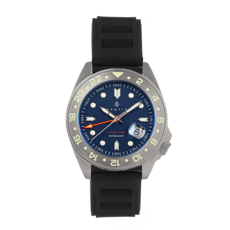 Nautis Global Dive Watch W/date In Blue