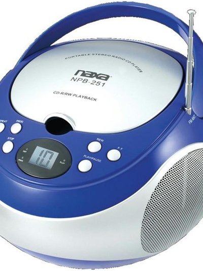 Naxa NPB251BL Portable Cd Player With Am-Fm Radio product