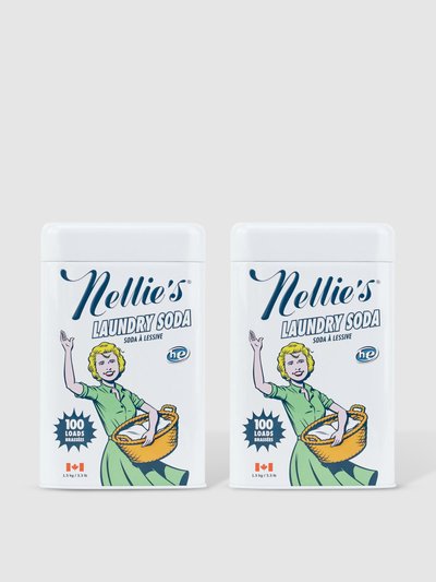 Nellie's Clean Inc Laundry Soda Tin 2 pack product