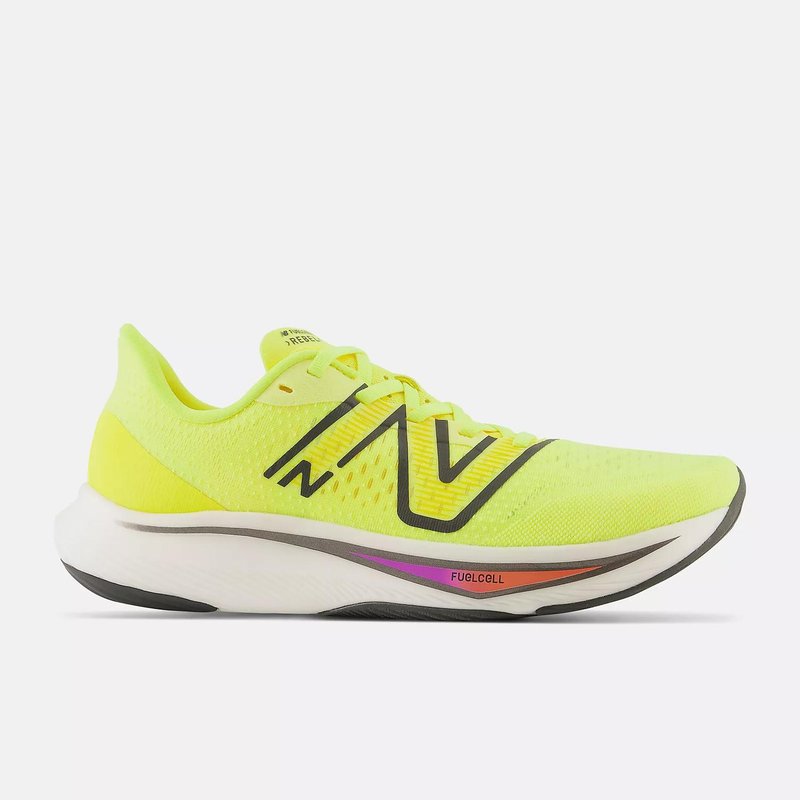 Shop New Balance Men's Fuelcell Rebel V3 Shoes In Yellow