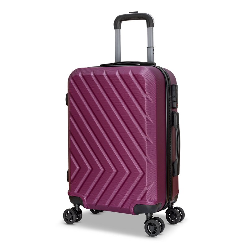 Shop Nicci 20" Carry-on Luggage Highlander Collection In Purple
