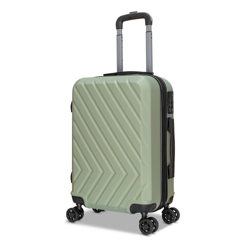 Shop Nicci 20" Carry-on Luggage Highlander Collection In Green