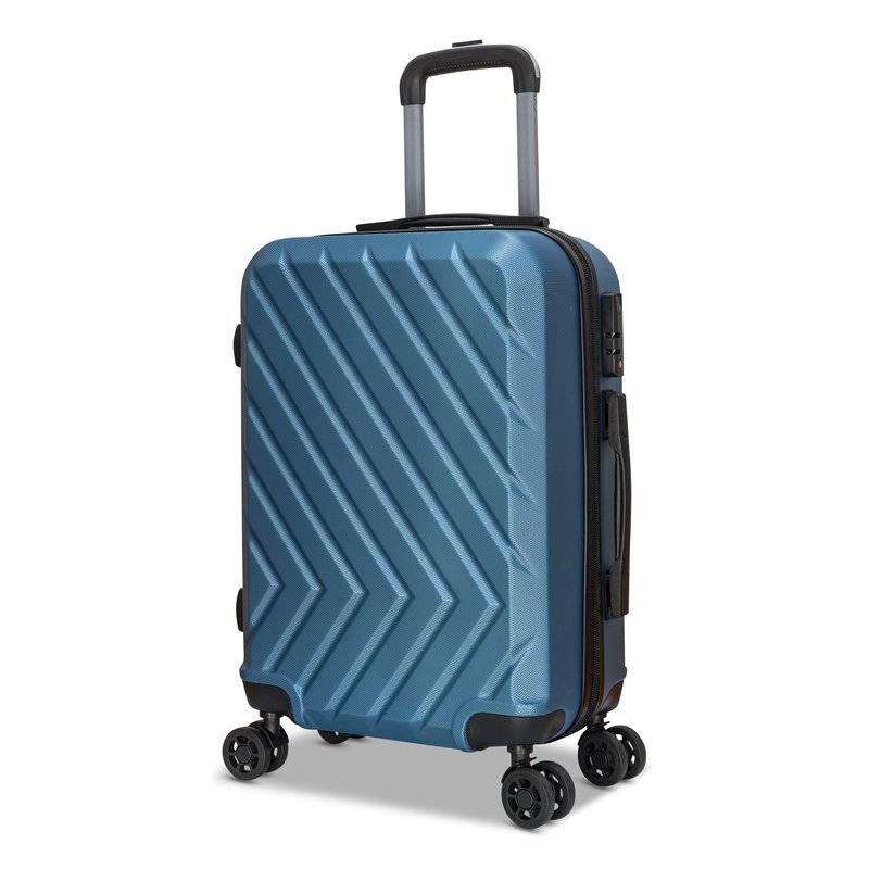 Shop Nicci 20" Carry-on Luggage Highlander Collection In Blue