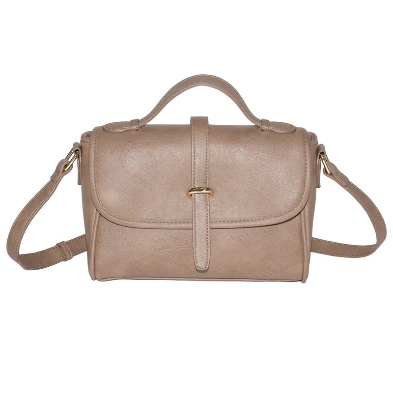 Shop Nicci Crossbody Bag With Flap In Brown