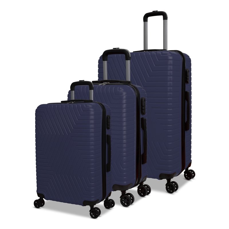 Nicci Lattitude Collection Luggage 3p Set In Blue