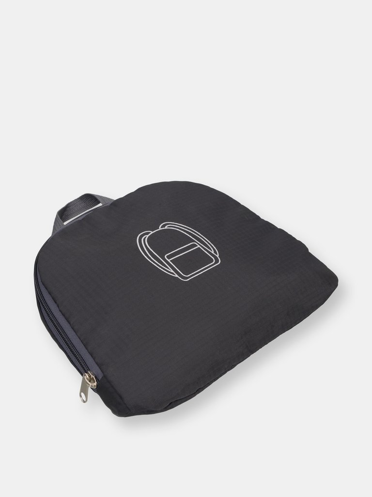 Nicci Foldable Backpack - Black