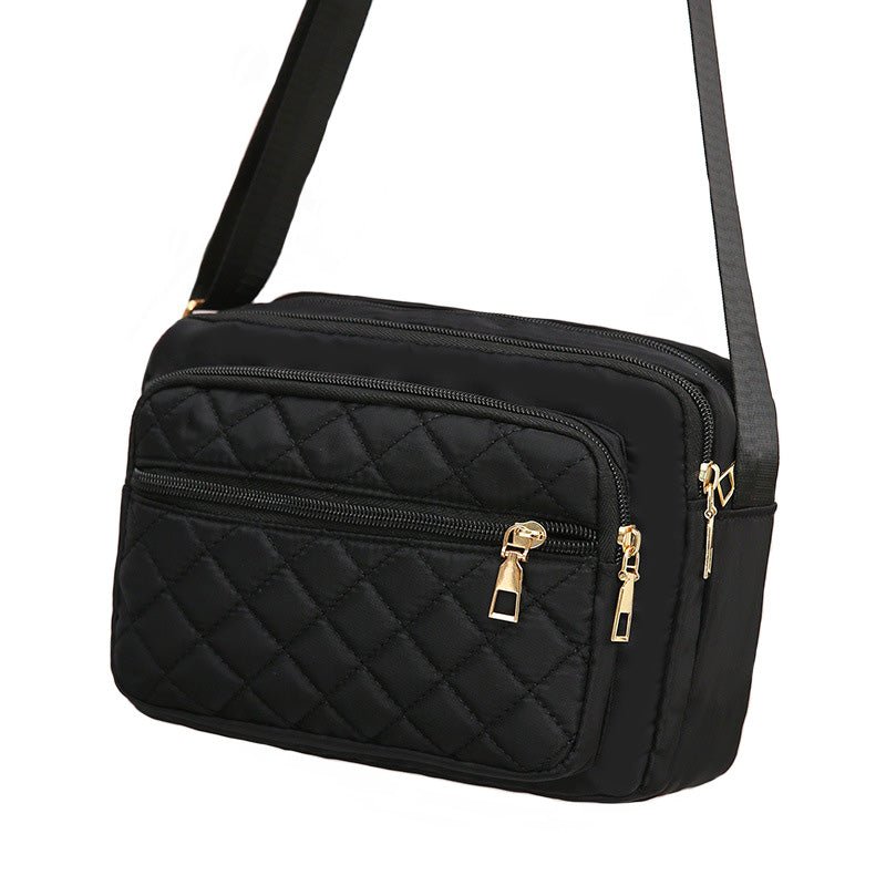 Nicci Nylon Quilted Bag In Black