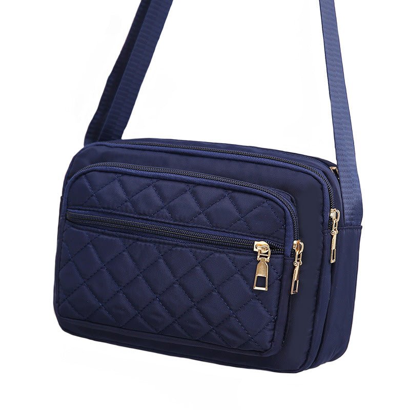 Nicci Nylon Quilted Bag In Blue