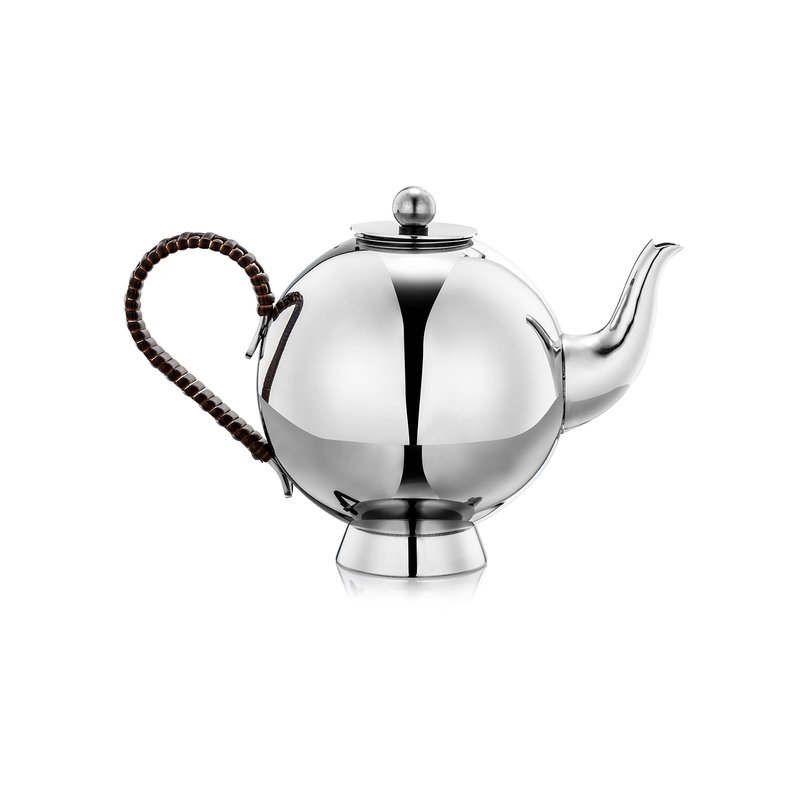 Nick Munro Spheres Tea Infuser Large Wicker Handle In Grey