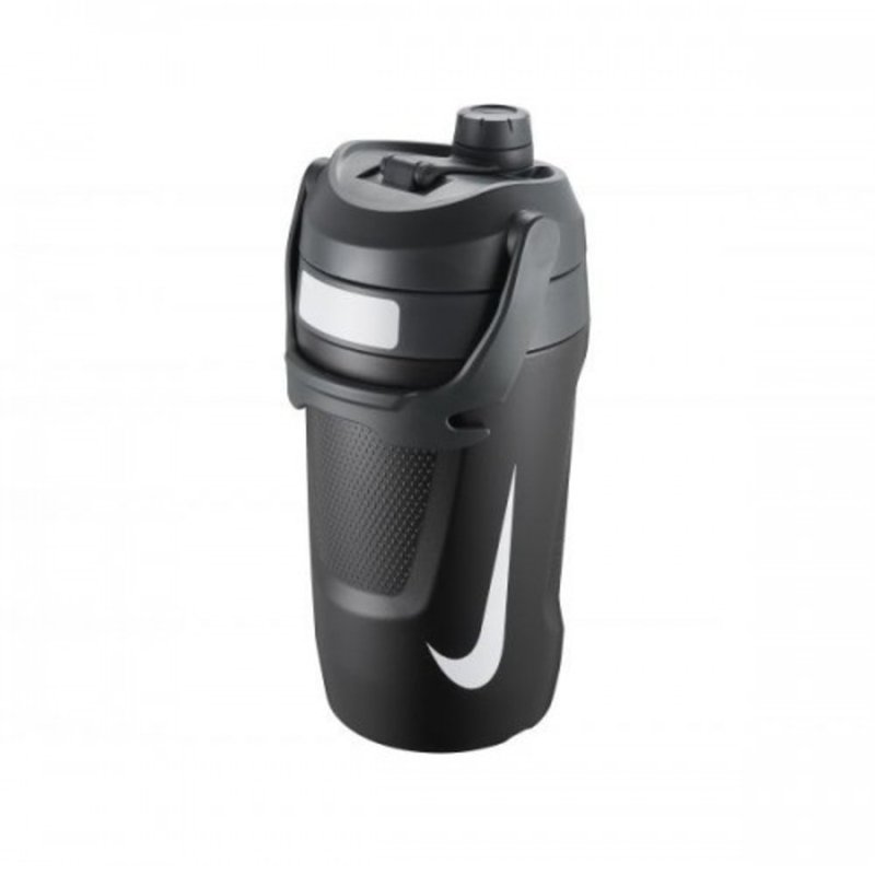 Shop Nike Fuel Jug Water Bottle In Black