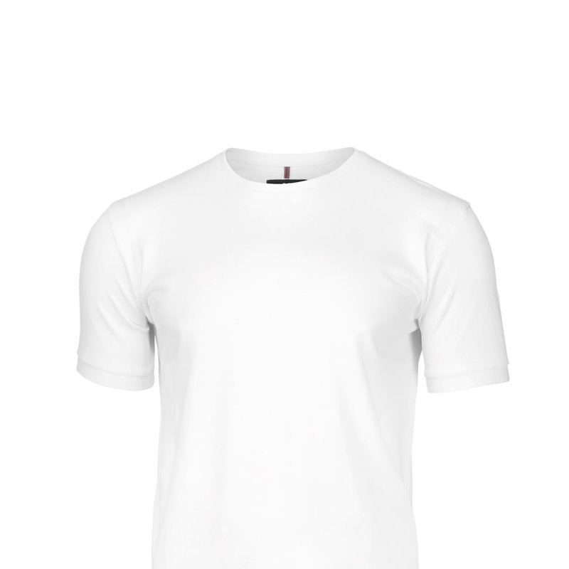 Nimbus Mens Danbury Pique Short Sleeve T-shirt (white)