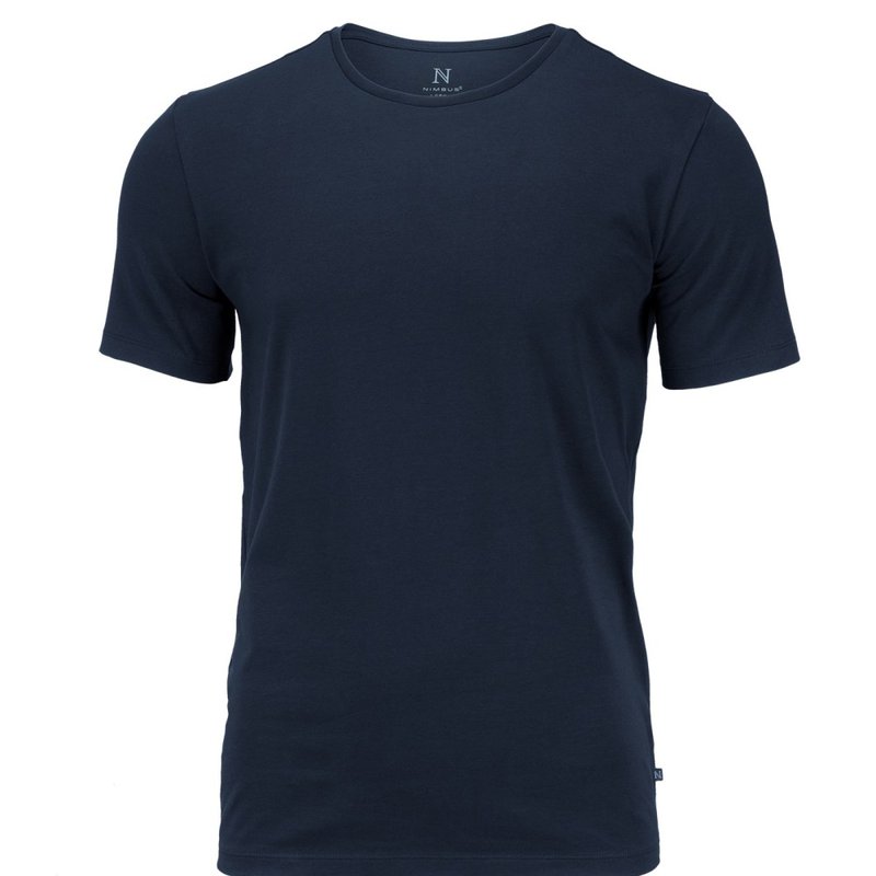 Nimbus Mens Montauk Essential Short Sleeve T-shirt (navy) In Blue