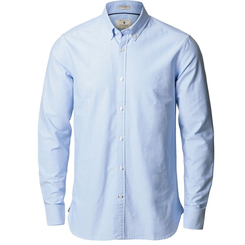Nimbus Mens Rochester Slim Fit Long Sleeve Oxford Shirt (light Blue)