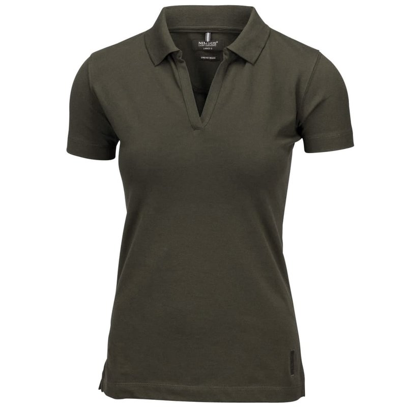 Nimbus Womens/ladies Harvard Stretch Deluxe Polo Shirt (olive)