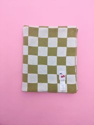 Checkered Throw - Moss & White
