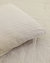 Railroad Stripe Linen And Ivory And Black Cotton Queen Comforter Set
