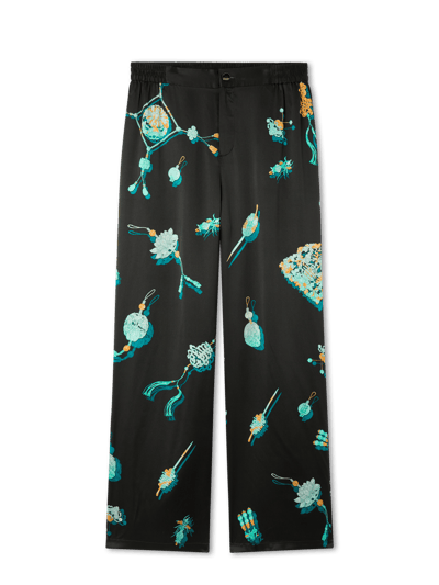 Ning Dynasty Imperial Charms Silk Bottoms Black product