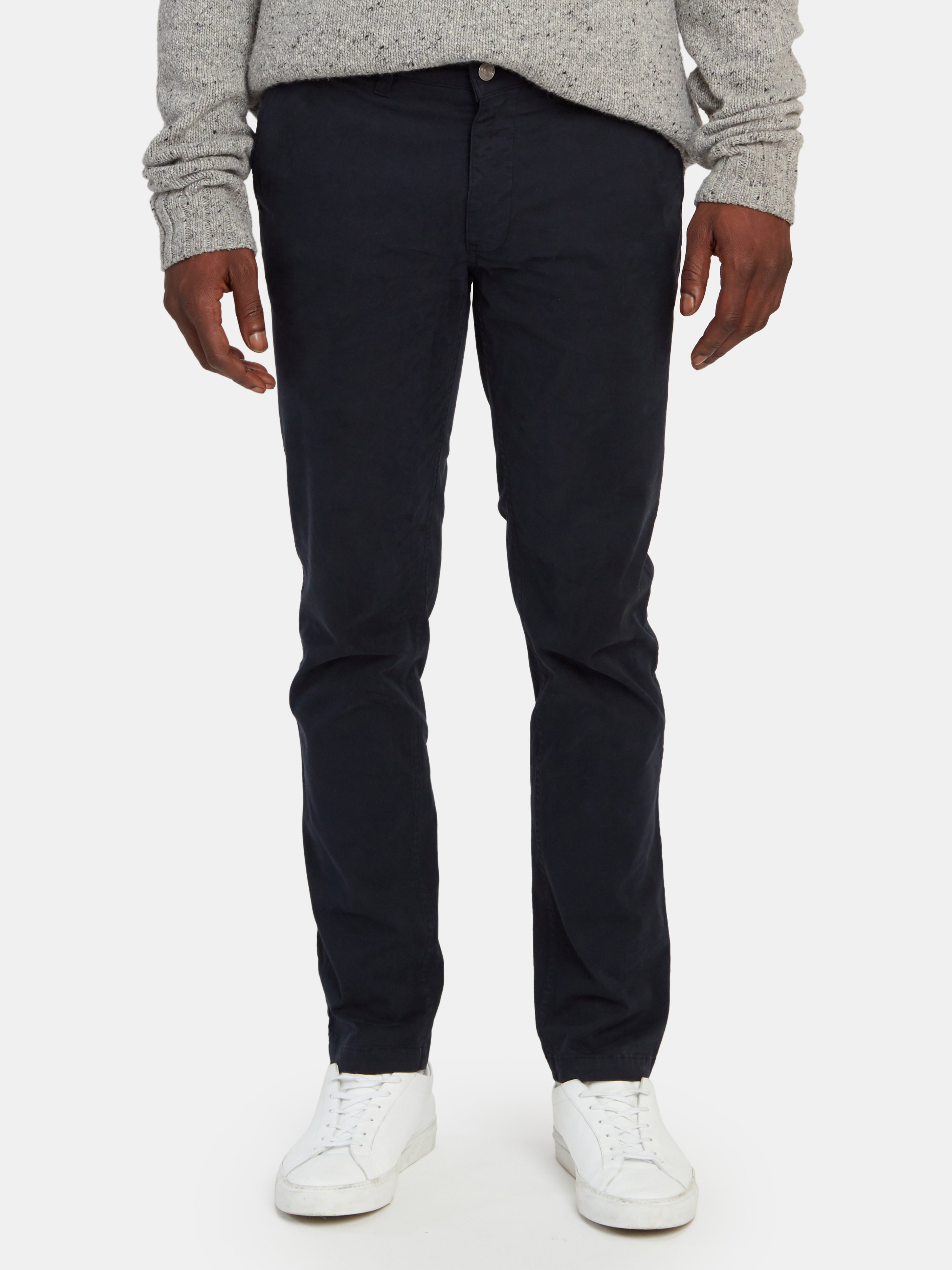 Nn07 Marco 1400 L32 Cotton Chinos In 200 Navy Blue