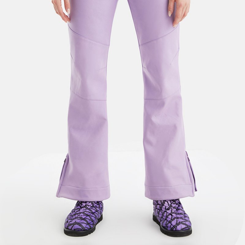 Shop Nocturne Belted High-waisted Jeans In Purple
