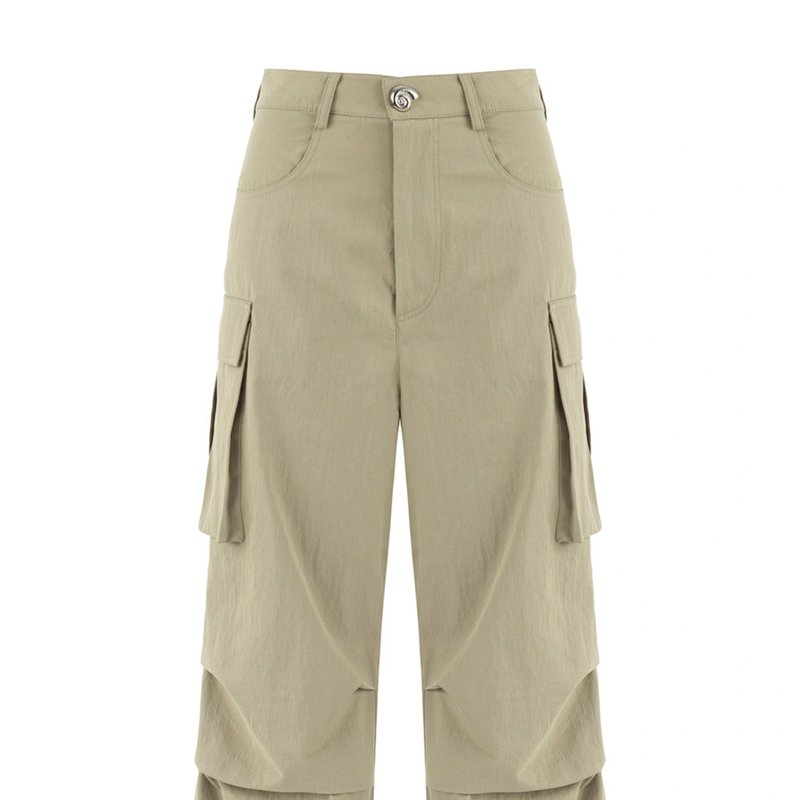 Shop Nocturne Cargo Pants With Pockets In Brown