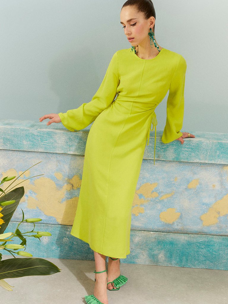 Cropped Midi Dress - Green