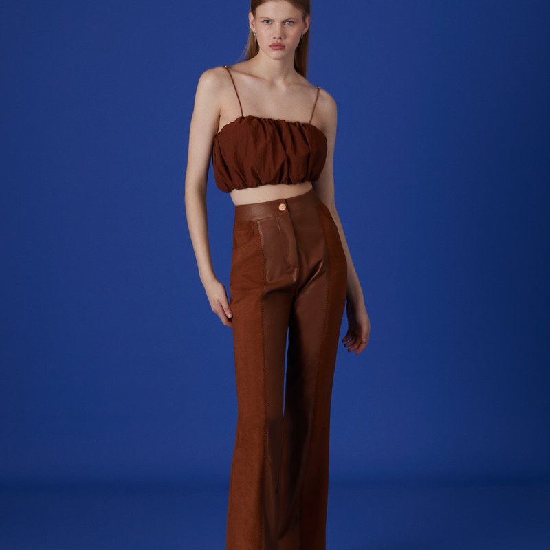 Nocturne Flare Pants In Brown