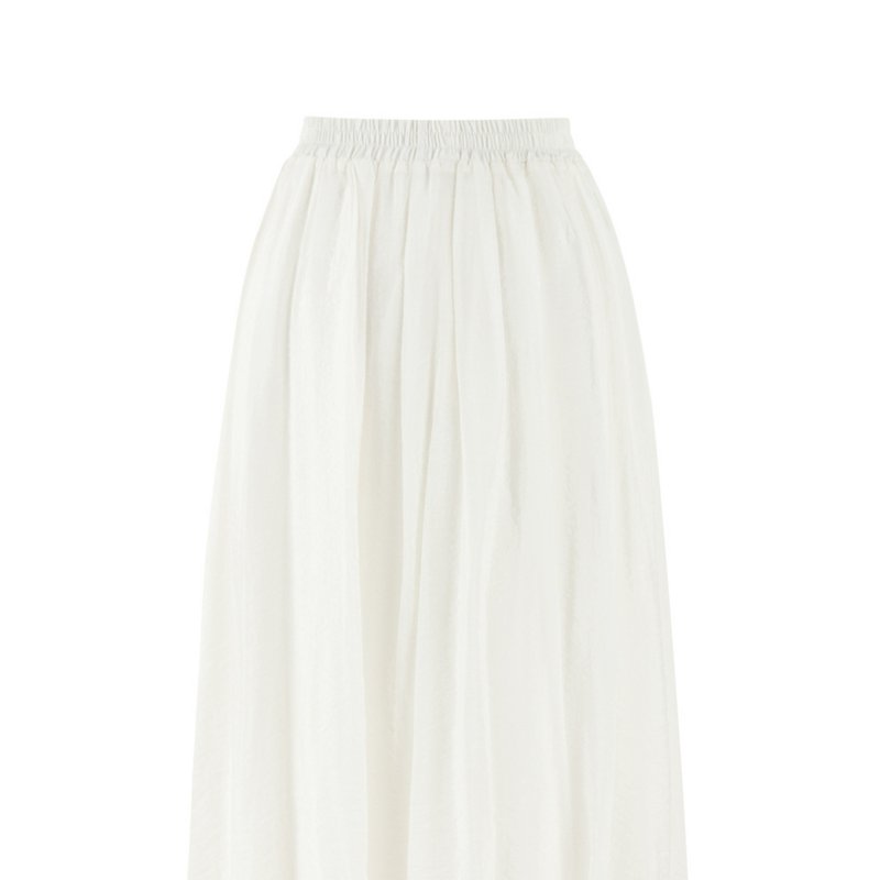 Nocturne Flowy Skirt In White