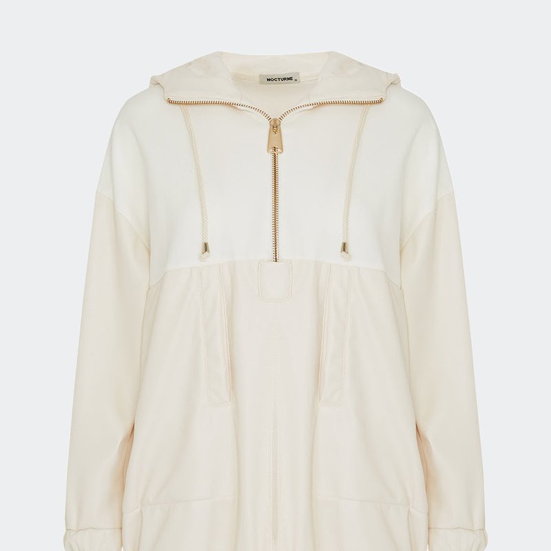 Shop Nocturne Oversized Hoodie In White