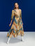 Print Midi Dress - Multi-colored
