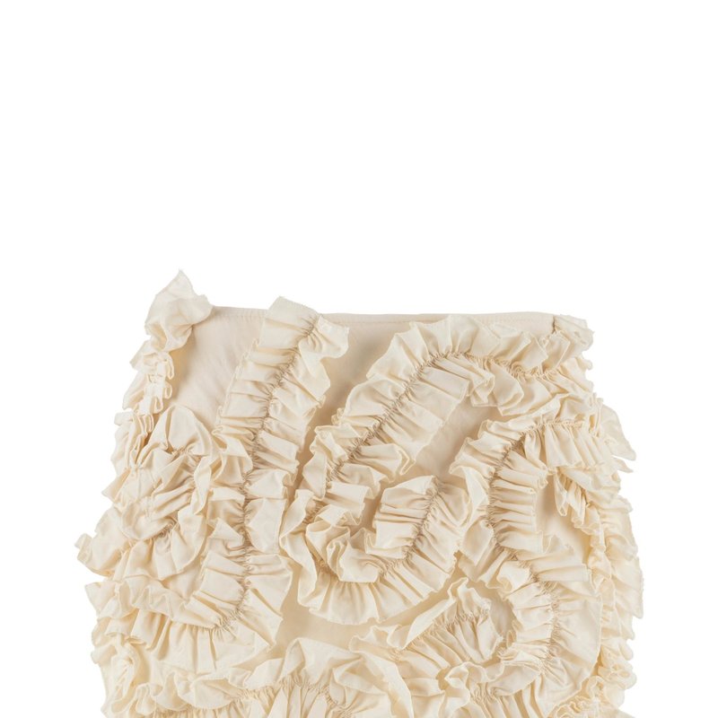 Shop Nocturne Ruffle Designed Skirt In White