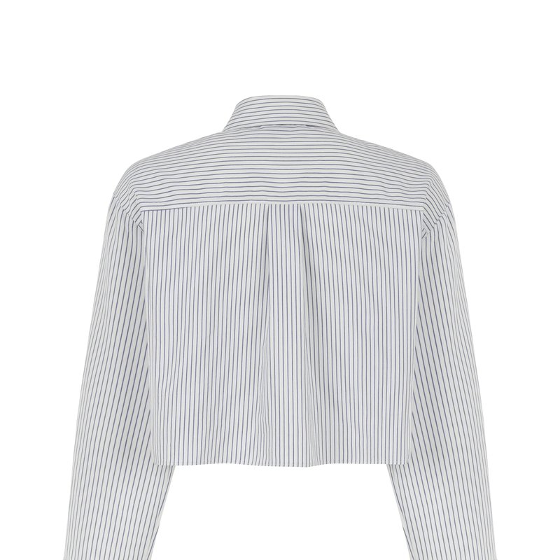 Shop Nocturne Striped Shirt In White