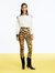 Tiger Print High-Waisted Pants - Multi-Colored