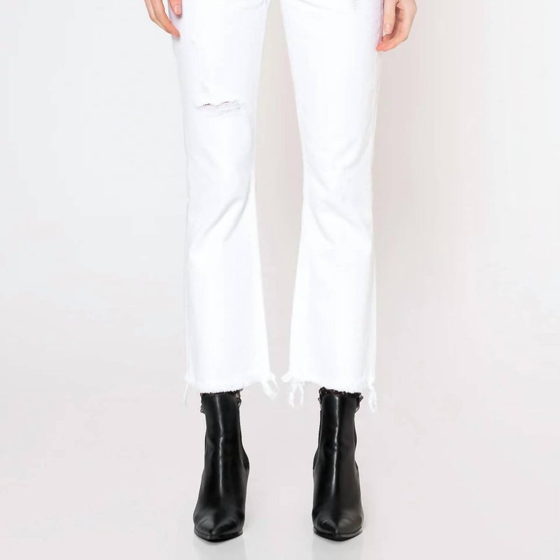 Shop Noend Denim Farrah Kick Flare Jeans In White