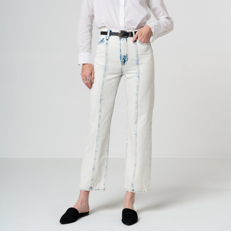 Shop Noend Denim Sena Vintage Straight Jean In Grey