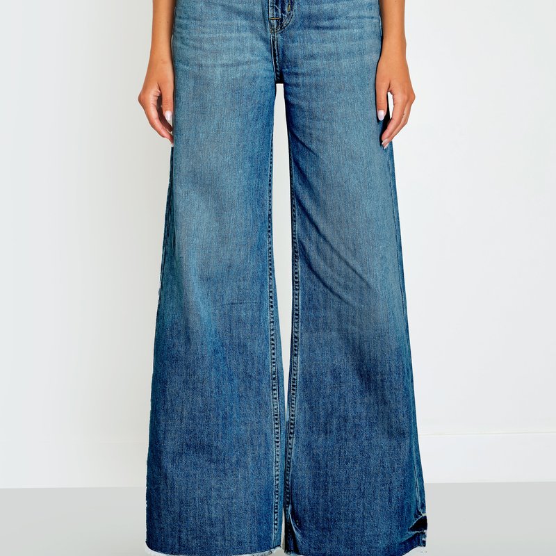 Shop Noend Denim Sophia Super High Rise Wide Leg Jeans In Blue