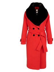 Jane Coat - Red - Red