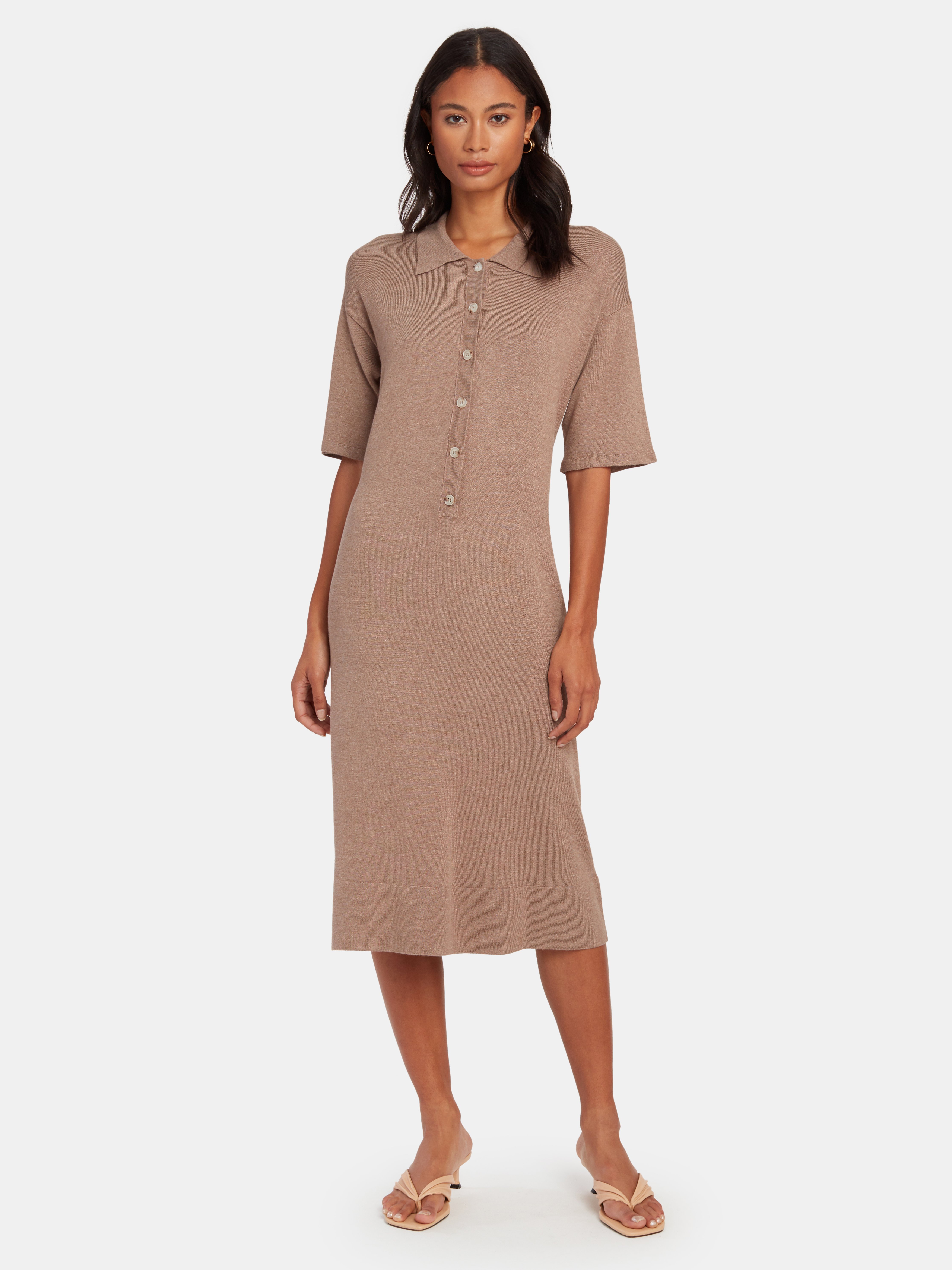 knit midi dresses with sleeves