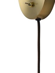 Nova of California Culver 7" Plug-in Contemporary Sconce in Brushed Brass with On/Off Switch for Bedroom Livingroom  Hallway Brass