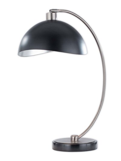 Nova of California Nova of California Luna Bella 24" Table Lamp in Antique Nickel with Hand Applied Silver-Leafed Shade with Dimmer Switch product