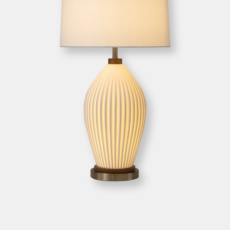 Shop Nova Of California Santa Clara Bone Porcelain Table Lamp With Nightlight