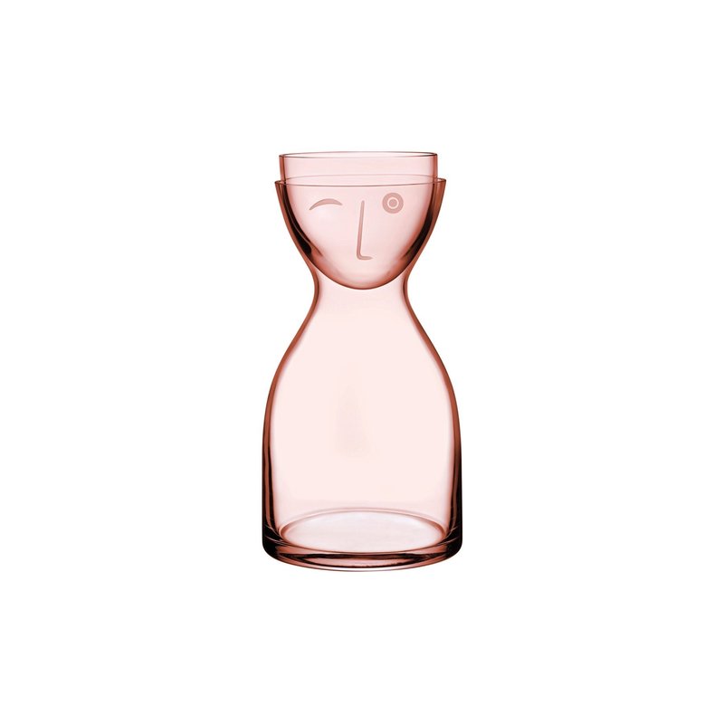 Shop Nude Glass Mr. & Mrs. Night Water Set Short In Pink