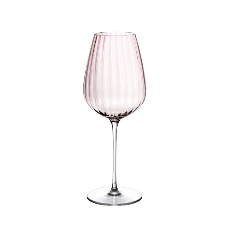 Nude Glass Round Up Dusty Rose Set Of 2 White Wine Glasses In Pink