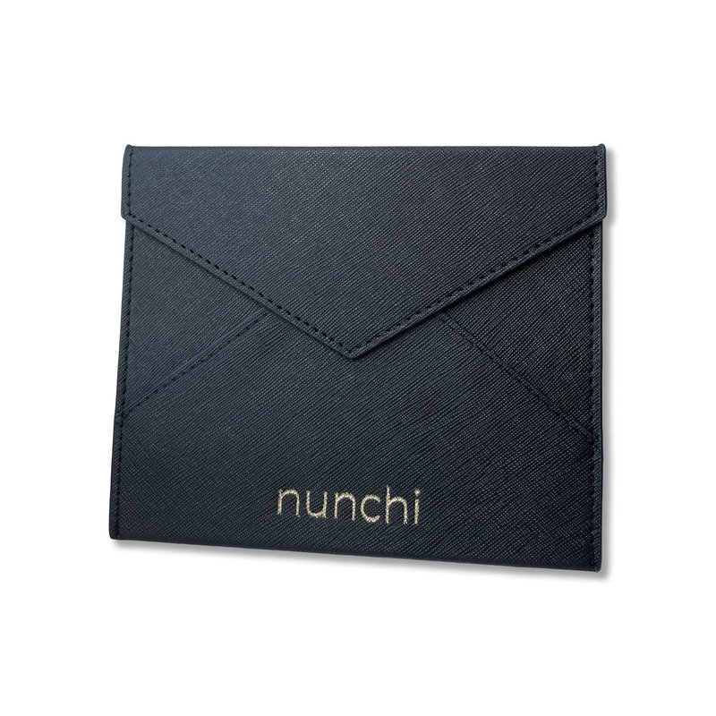 Shop Nunchi Vegan Leather Pouch In Black