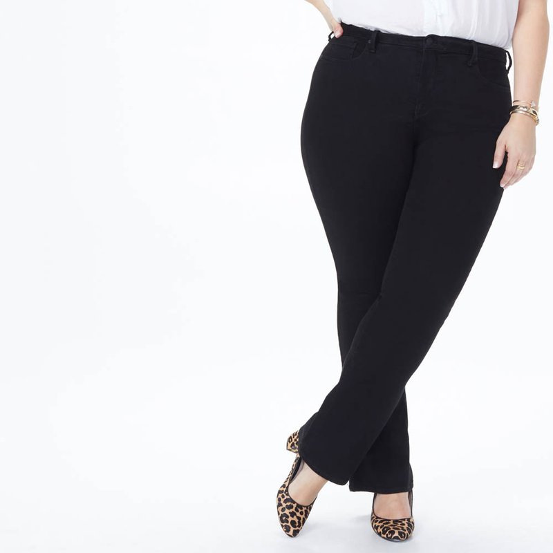 Nydj Barbara Bootcut Jeans In Plus Size In Black